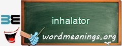 WordMeaning blackboard for inhalator